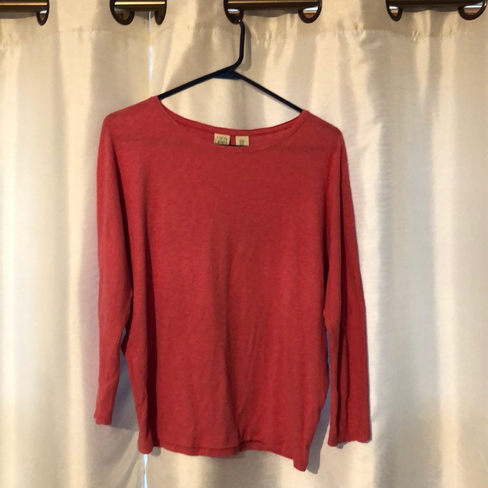 Pink 3/4 sleeve shirt